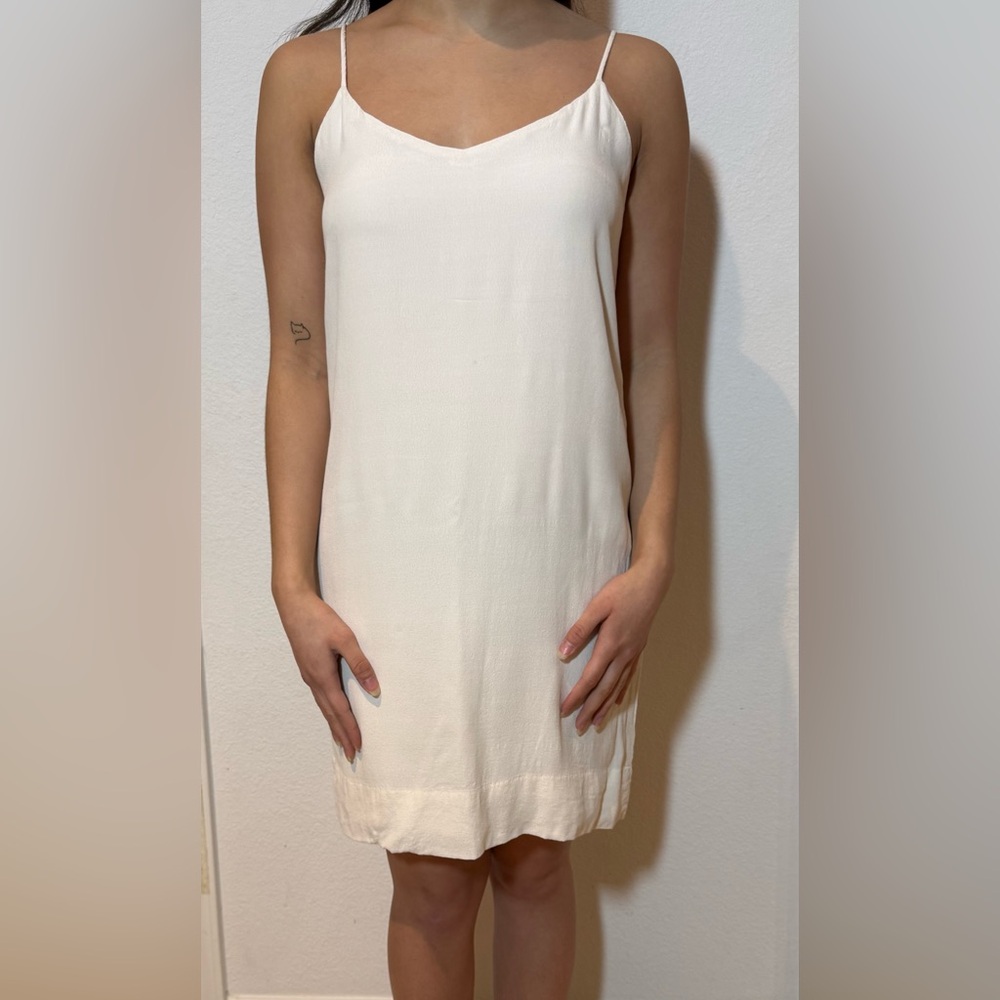 Sam & Lavi Cream Mini Slip Dress Size medium
